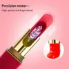 Vibrators Love Ture Mini Massager Vibration Adult Fimal Erotic Red Lipstick Vibrator Sex Toy For Women Egg 231216