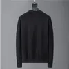 Top luksusowy designerski sweter mężczyźni i kobiety dzianina okrągła szyja moda moda Czarny długie ubrania pullover ponadwymiarowy top M-3x