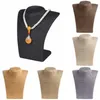 Smycken påsar väskor javrick mode kvinna rep mannequin byst display stativ hyllhållare halsband 6 färger295l