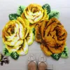 Carpet Floor Carpet Strong Water Absorption Non-slip Living Room Bedroom Rose Flower Shape Area Rug Household Products 231215