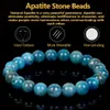 Bracelet Naturel Apatites Pierre Bracelet Perles Bijoux Cadeau Pour Hommes Magnétique Protection De La Santé Femmes Fil Élastique 6 8 mm 231215