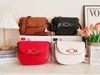 HARLEY Trendy Saddle Shoulder Bag Women Leather Crossbody Bag Simple Solid Color Flap Messenger Bag Designer Handbags Pouch
