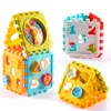 Intelligens leksaker baby aktivitet kub leksaker pussel byggstenar kubik hexahedron 6 figur kognition barn pojkar och flickor 231215