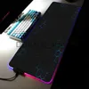 Mouse pads descansos de pulso grandes tapetes de mesa LED XXL RGB computador mousepad novo geométrico 90x40cm backlight teclado tapete de mesa gamer luminoso mousepads j231215