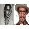 lunettes de soleil Johnny Depp Woody Allen oculos de qualité supérieure Marca Rodada oculos moldura Lemtosh Preto frete gratis ou tamanho 2039