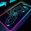 Mouse Pads Pulso Restos League of Legend 900X400mm RGB Mouse Pad Anime Gaming Mousepad LED Mause Pad Acessórios para jogadores Mouse Tapete PC Tapete de mesa retroiluminado J231215