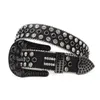 Modedesigner BB Simon Belts For Women Men Shiny Skull Buckle Diamond Belt Classic Diamond Crown Leather Buckle and Bekväm mjuk hållbar faux läder