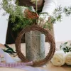 Dekorativa blommor eldstad Tillbehör Jul Vine Wreath Birthday Decoration Girl Diy Garland Frame