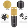 Microfones Bm800 Pro Microfone Mixer Áudio Dj Condensador Placa de Som Transmissão ao Vivo Mic Stand Usb Bluetooth Gravação Profissional Jogo V8