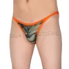 Mannen Camouflage Slips Ondergoed Mannelijke String Kruis Bikini Korte Volledige Cover Mini Trunks Korte Broek