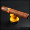 Cutting Mat Wholesale Ceramic Cigar Holder Stand Rack Ashtray Pocket Mini Travel Cigarette Smoking Drop Delivery Office School Busines Dh4Cg