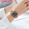 Zegarki damskie Lige Watch Watch Bransoletka kwarcowa Ruch zegarowy Prosty wodoodporny różowe złoto ze stali nierdzewnej Siatkowe zegarki Damowe Relogio Feminol231216