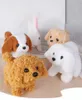 Musica per bambini Giocattoli sonori Giocattolo per bambini Cane che cammina abbaia coda scodinzolante peluche interattivo elettronico animali domestici cucciolo giocattoli Montessori per ragazze ragazzi regalo di Natale 231216