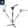 Supports MT70C 10 couches trépied en Fiber de carbone monopode tête fluide panoramique professionnel vidéo monopode Kit pour caméscope appareil photo reflex numérique