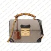 Ladies Fashion Casual Designe Luxury Bambootote Bag Handväska axelväskor Crossbody Messenger Bag Top Mirror Quality 603221 Pouch Purse