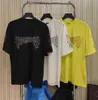 メンズプラスティーポロスヒップホップマッスルフィット湾曲ホワイトコットンカスタムプリントメンズメンズTシャツカジュアル数量トレンドM-XXL 6557