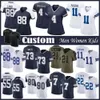 11 Micah Parsons Ceedee Lamb Cowboyes Football Jersey Dak Prescott Trevon Diggs Demarcus Lawrence Leighton Vander Esch Tony Pollard Sydd Män kvinnor Youth Jersey