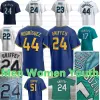 2023 personalizado Ken Griffey Jr 44 Julio Rodriguez Kids Mens Baseball Jerseys JP Crawford Edgar Martinez Suzuki Ichiro Jarred Kelenic Kolten Wong Matt Brash City Connect