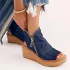 Sandalet Yuvarlak içi boş tarafı kadın ayak parmağı renk platformu Katı moda fermuarlı yastık kadınlar için