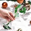 Weingläser Weihnachtsgeschenk Glas roter Baum Champagnerbecher kreatives Jahr Kelch handgezeichnet