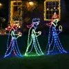 Decorazioni da giardino Natale all'aperto LED Tre 3 Re Silhouette Motivo Corda Decorazione leggera Goccia all'ingrosso 231216