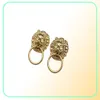 Retro -ontwerper Lion Head Charm Earrings Stud Luxury merk oorbel heeft stempel voor dames dame feest trouwliefhebbers cadeau sieraden met 3825247