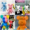 Jeux de nouveauté Fluid Bear Set Handmade DIY Iti Bearbrick Statue Manuel Parent-Enfant Jouets Peinture Violent Scpture Accueil Drop Livraison Dhu9T