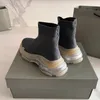 Tasarımcı SOCKS Sıradan Ayakkabı Platformu Erkek Parlak Örgü Eğitmeni Üçlü Black Beyaz Master Boots Kadın Runner Spor Sakızları 35-45