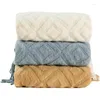 Blankets Home El Pure Cotton Bedding Office Sofa Knitted Cover Blanket With Tassel Tapestry For Bed Airplane Travel Decor