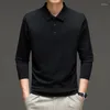 Men's Sweaters Top Grade Worsted Wool Polos Soft And Smooth Thin Jumper Pure Sheep Knit Sweater Turn Down Collar