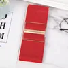 2024 Fashion Style Buckle Elastic Wide Belt Wide Cummerbund Strap Belt Midje Kvinnliga kvinnliga tillbehör CEINTURE