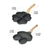 Sartenes R2JC Desayuno Maker Frog-Shape Pancake Pan Aluminio Aleación Cocina Antiadherente