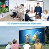 Projection Screens 607284120150Inch Simple Projector Curtain Home Set Display Screen Theater Office 16 9 HD For Bedroom Accessories 231215