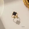 Дизайнерские браслеты Van Clover, ювелирные изделия, кольцо Vanly ly Clover, классические обручальные кольца с бриллиантами и бабочками для женщин и мужчин, кольцо любви, золотое, серебристое кольцо V