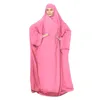 Ethnic Clothing Ramadan Eid Hooded Arabic Muslim Women Khimar Prayer Garment Dress One Piece Full Cover Islamic Abaya Arab Robe Kaftan