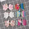 39 Styles Kids Girls Cartoon Horse Glitter Hairpins Pu Leather Bow Knot Hairgrips Hairbow Hair Clips Bowknot Barrettes Ponytail Holder BJ