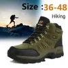 Stiefel 36-48 Herbst Winter Männer Frauen Stiefeletten Leder Taktische Schuhe Plus Anti-Rutsch Klassische Walking Schuhe Sommer Wandern 231216