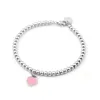 Charm Bracelets T family titanium steel bead peach heart bracelet women's heart-shaped fashion stainless jewelry solid hand net red and blue 2024 DESIGNERS