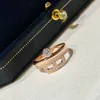 Chaine d Ancre Enchainee ring H voor vrouw designer koppel 925 zilveren diamant maat 6-8 T0P Geavanceerde diamant luxe kristal klassieke stijl 033