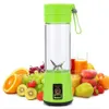 380ML PORTABLE Blender Home USB قابلة للشحن 4 شحن كهربائي عصير مستخرج من زجاجة الخلاط المطبخ ملحقات المطبخ T20052314I