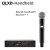 Mikrofoner DDKR QLXD4 B58A Fullset UHF True Diversity Wireless Microphone System för karaoke -scenföreställningar MIC Professionnel 231215