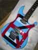 I lager JS603 Joe Satriani Chicken Foot Blue Electric Guitar Floyd Rose Tremolo Bridge Locking Nut Rosewood Fingerboard JS Inlägg