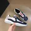 Runner 2024S/S Casual Sports Shoes America Cup Sneakers Low Top Shoes Men Rubber Sole Fabric Patent Läder Mens Partihandel Rabatt Trainer 03