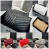 Luxury Designer Bag Metal Chain Purse Clutch Bag Classic Large Compartments Zipper Pocket Card Slots Genuine Leather WOC Flap Bag