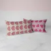 Cuscino rosa 3D cuore stampato casa 30x50 rettangolo decorazioni federa divano letto S copertura copre camera Kissenbezug