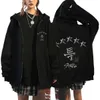 Herrenjacken Harajuku Stray Kids 5-Sta Bedruckter Reißverschluss Hoodie Hip Hop Y2k Mode Kpop Kapuzenoberteil Winter Warme Männer Frauen Reißverschlussjacke Mäntel 231215