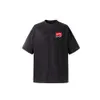 24ss Fanglue Red and White Signs 23 Trendiges, lockeres Rundhals-T-Shirt für Herren und Damen mit kurzen Ärmeln