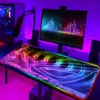 Mouse Pads Wrist Rests ROG Mouse Pad Rgb Cute Mousepad Gamer Keyboard Mat LED Computer Mausepad Keyboards Accessories Gaming Desk Mat Mouse Carpet Xxl J231215