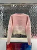 24 Suéter de punto Mujeres Diseñadores Suéteres Ropa Punto Cuervo Cuello suéter Carta Manga larga C G Jersey de gran tamaño cc
