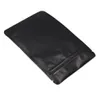 Pochette à Valve en aluminium pur mat, lot de 50 pièces, 13 à 21cm, pour le stockage des aliments, thermoscellable, en Mylar noir, fermeture à glissière, sacs d'emballage 263t